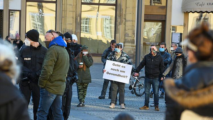 Corona-Demo in Bamberg