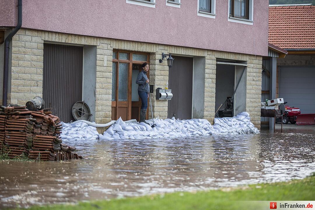 Hochwasser in Untersteinbach