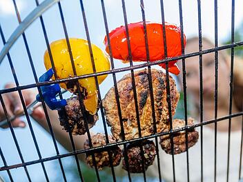 Steaks und Gem&uuml;se werden auf jedem Grill gar. Foto: Markus Scholz/dpa