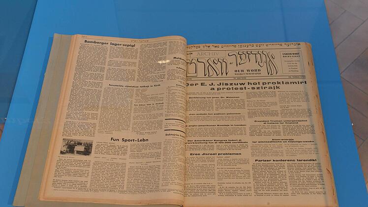 Die jiddische Zeitung "Undzer Wort" von 1946.