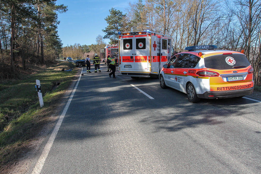 Mittelfranken: Mehrere Verletzte nach Frontalcrash
