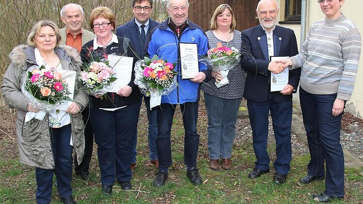 Ehrungen beim Obst- und Gartenbauverein Obersiemau Foto: Michael Stelzner