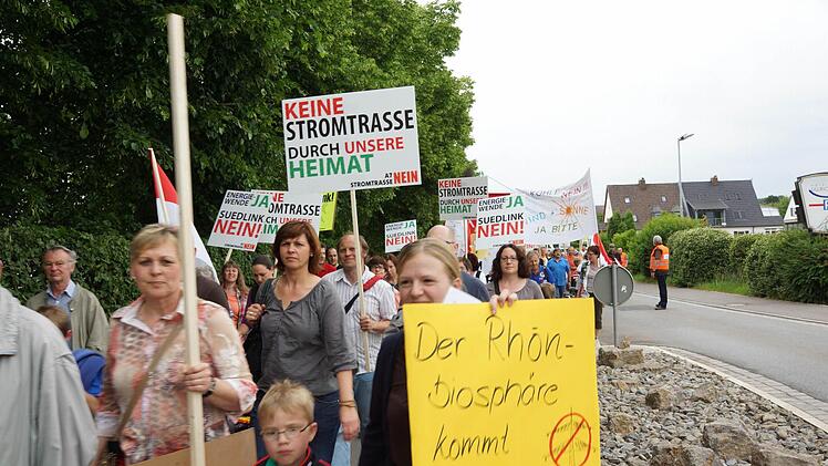 Demonstration der Bürgerinitiative