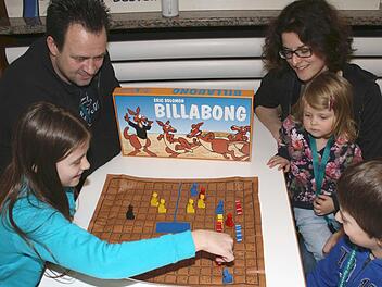 Die ganze Familie im Einsatz: Konzentriert bei "Billabong" waren (von links) Alexa, Karsten, Sonja, Anna und Niklas Gerike aus Obertheres. Foto: Ralf Naumann
