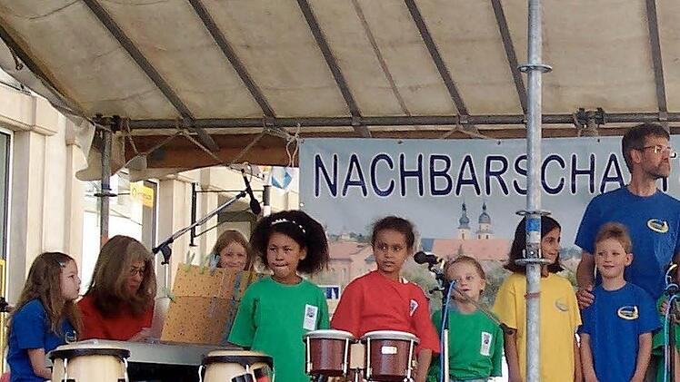 Die Rhythmus-Gruppe der Musikschule Kitzingen: Integration ist hier eine Selbstverständlichkeit.  Fotos: Zimmermann