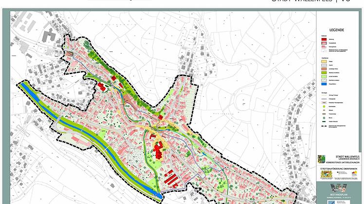 Der Rahmenplan für die Stadtsanierung Grafik: Valier/Schramm