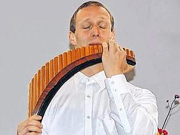 Heiko Ziegler begeisterte mit seiner Panflöte Foto: Mirjam Klötzer