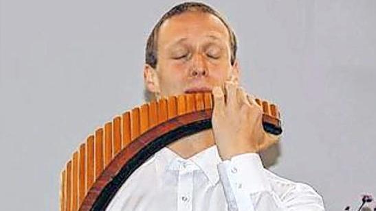 Heiko Ziegler begeisterte mit seiner Panflöte Foto: Mirjam Klötzer