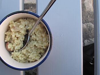 Pilzrisotto - ein italienisches Vergnügen für den Gaumen.
