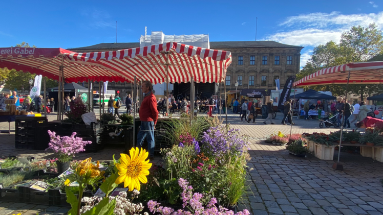Erlanger Herbst: Herbstfest in Erlangen Marktstand