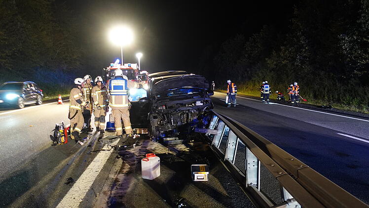 Massencrash auf A70 bei Ha&szlig;furt