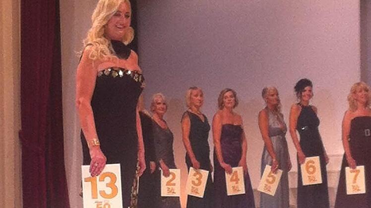 Karin Bender ging mit der Startnummer 13 auf den Laufsteg. Foto: privat