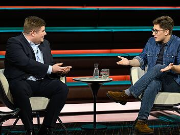 Bei "Markus Lanz" gerieten Johannes Volkmann (links) und Philipp T&uuml;rmer aneinander, als es um die Zukunft des Industriestandorts Deutschland ging.