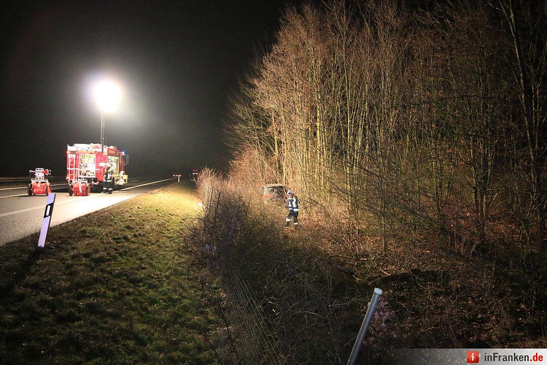 A70: Hoher Schaden nach Unfall bei Oberhaid