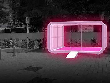 "Schaufenster" ist dieser Entwurf von Philip Seitz und Johannes Schuster betitelt. Nun wird untersucht, was es kosten würde, ihn zu bauen. Repro: Büro Hirth