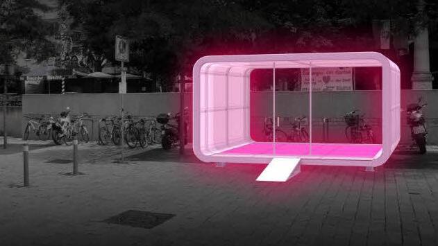 "Schaufenster" ist dieser Entwurf von Philip Seitz und Johannes Schuster betitelt. Nun wird untersucht, was es kosten würde, ihn zu bauen. Repro: Büro Hirth