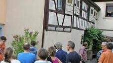 An diesem Haus verlief einst der Wehrgang in der Stadtmauer.