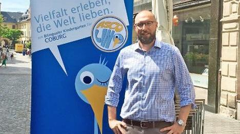 ASCO-Leiter Matthias Schmidt-Curio wollte zum 1. September den bilingualen Kindergarten "Ascolino" in Coburg eröffnen, ist aber immer noch auf Standortsuche. Auch in Dörfles-Esbach wird er nach der Ablehnung des Gemeinderates nicht fündig werden.  Foto: Christiane Lehmann