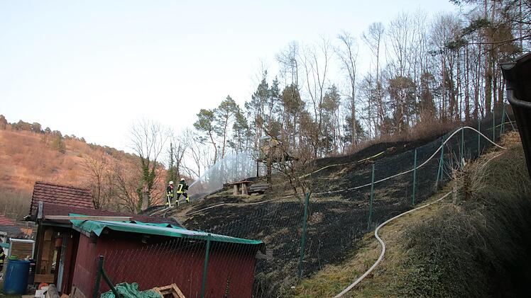 So sah der Hang nach dem Brand aus. Foto: Ralf Ruppert