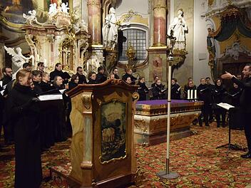 Das  "Vocalconsort Leipzig" mit seinem Dirigenten Gregor Meyer begeisterte in der Basilika Vierzehnheiligen. Andreas Welz