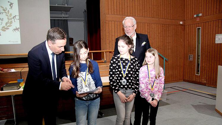 Solidarität Herzogenaurach 6er Einrad Schülerinnen U13 1. Platz Bundespokal 6er Einrad  Foto: Richard Sänger