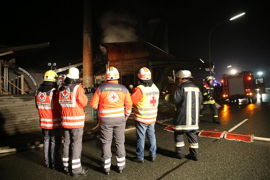 Brand in Sägewerk in Wallenfels