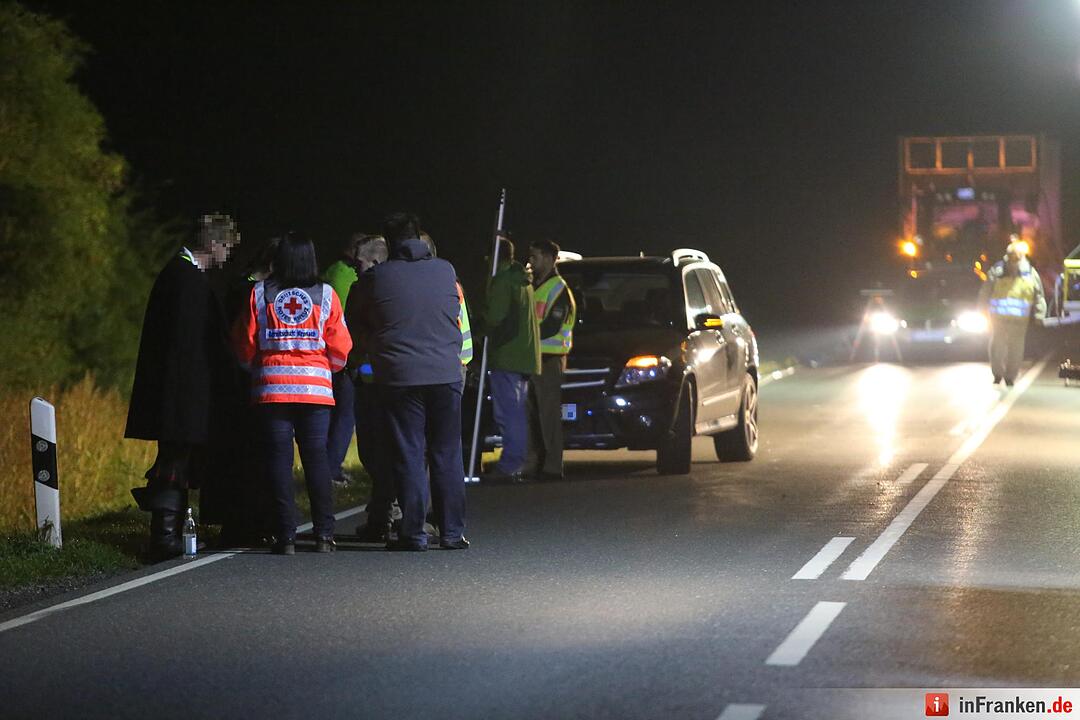 Junger Fußgänger bei Unterrodach überfahren