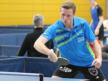 Patrick Forkel zeigte bei der bayerischen Tischtennis-Meisterschaft eine starke Leistung und belegte am Ende Platz 5.  Foto: Horst Marr