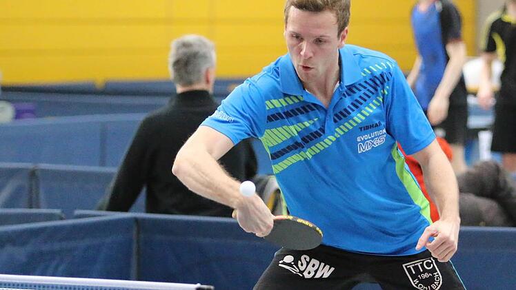 Patrick Forkel zeigte bei der bayerischen Tischtennis-Meisterschaft eine starke Leistung und belegte am Ende Platz 5.  Foto: Horst Marr
