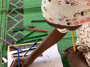 Fl&uuml;chtlingslager Aboutengu&eacute; im Tschad - Kinderschutzzone