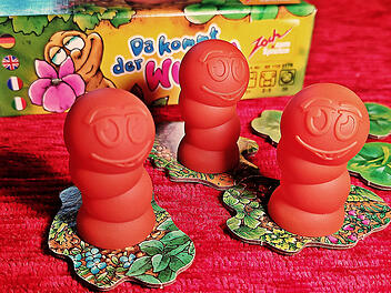Kinderspiel-Tipp: Da kommt der Wurm raus  im Test - originelle Memory-Variante