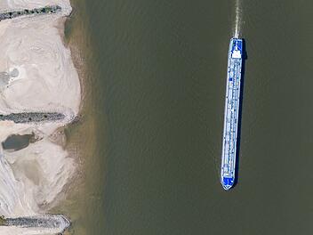 Niedrigwasser im Rhein
