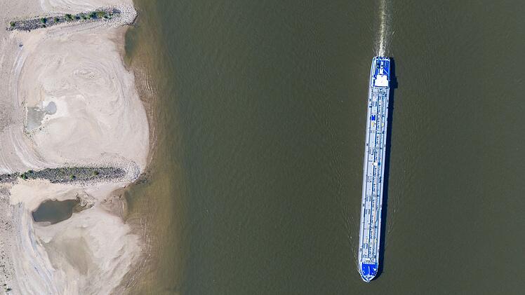 Niedrigwasser im Rhein