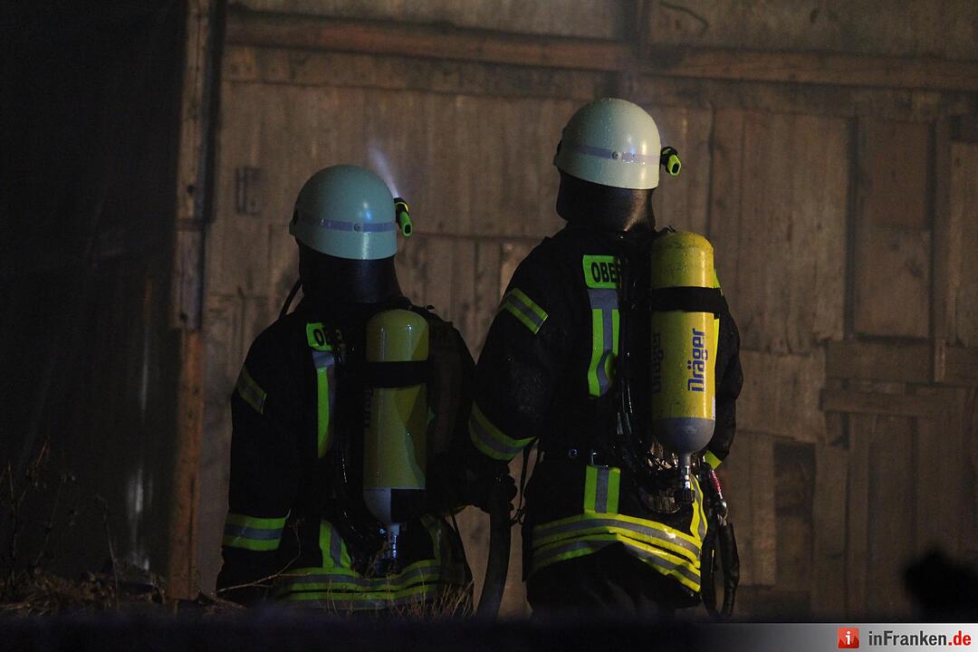 Scheunenbrand in Oberleichtersbach