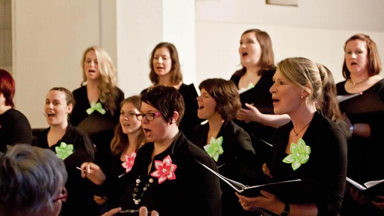 Das Vocalensemble Coburg unter der Leitung von Steffi BergFoto: Jochen Berger