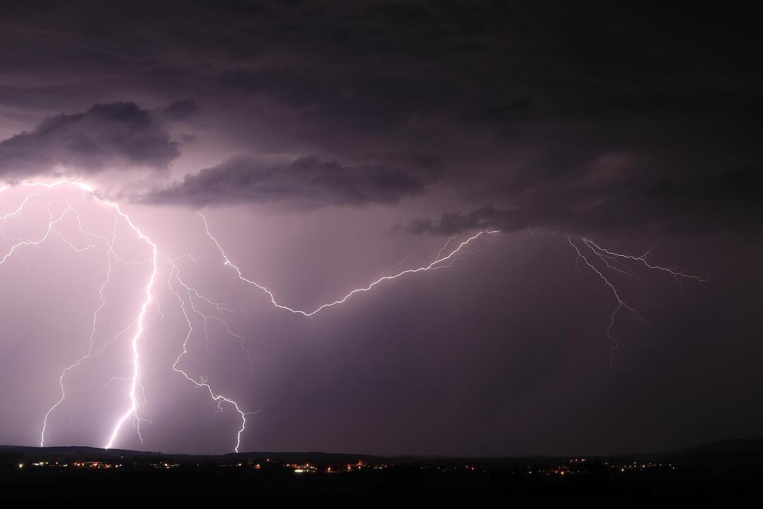 Unwetter über Franken