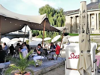 Bad Kissingens Stadtstrand bringt maritime Atmosphäre in die Kurstadt