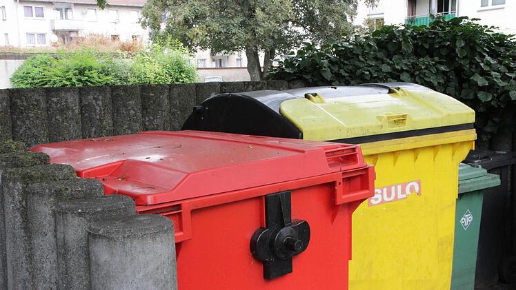Die Mülltonnen in Forchheim Foto: Josef Hofbauer