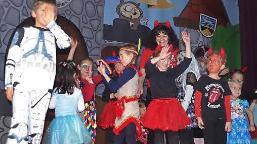 "Teuflisch gut" war der Auftritt der Kinderturngruppe des TSV Steinberg. Foto: Heike Schülein