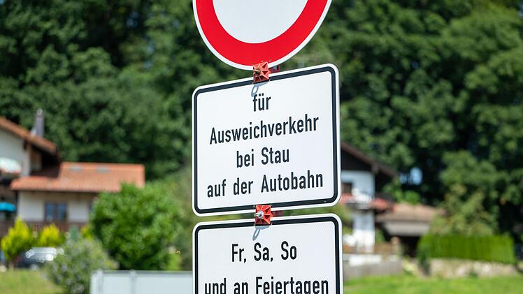 Start Durchfahrtsverbot in Oberbayern