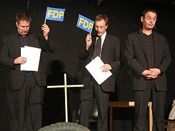 "Wir nehmen Abschied" von der FDP. Fotos: Klaus Gagel