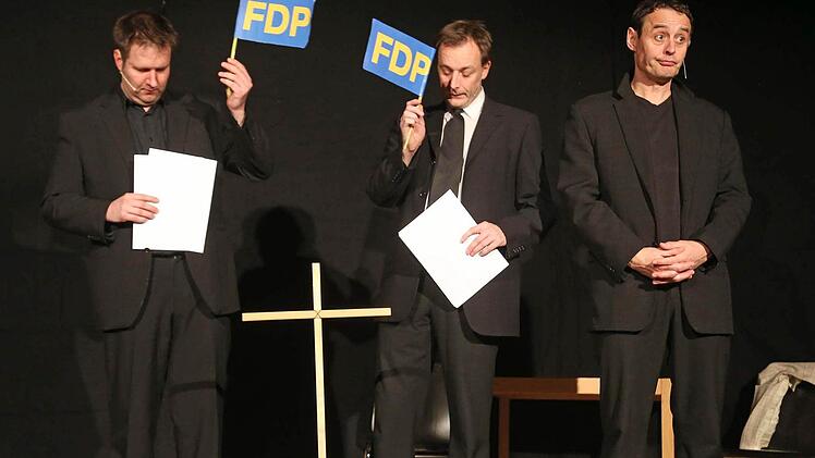 "Wir nehmen Abschied" von der FDP. Fotos: Klaus Gagel