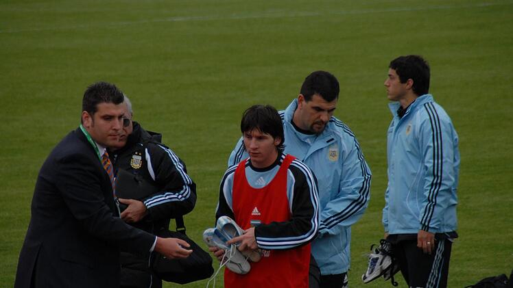 Bei der WM 2006 bezog Argentinien, mit Jungstar Lionel Messi (Foto), Quartier an der Aurach und trainierte bei Adidas.  Fotos: FT-Archiv
