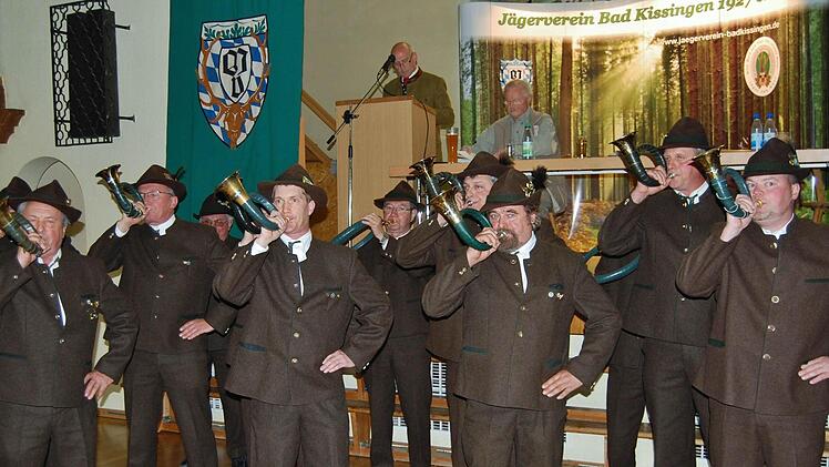 Die Jagdhornbläser in Aktion  Foto: Sigismund von Dobschütz
