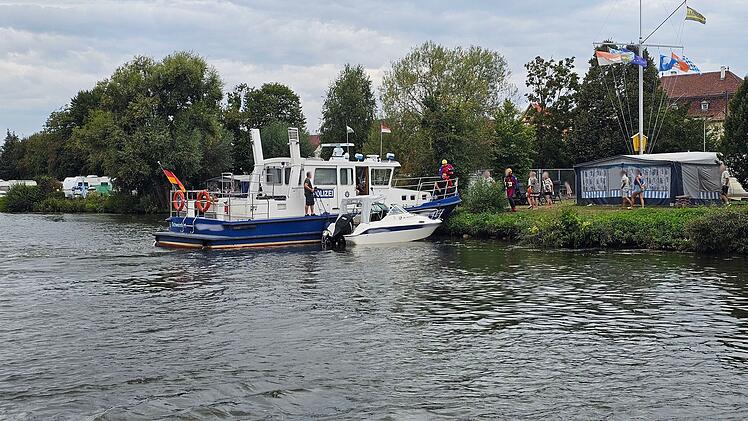 Boot auf dem Main gekentert