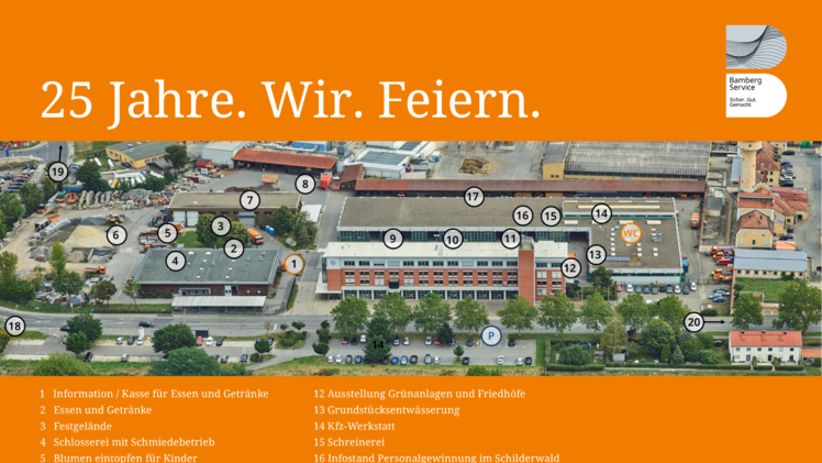 Bamberg Service feiert 25-j&auml;hriges Jubil&auml;um mit Tag der offenen T&uuml;r - das wird geboten