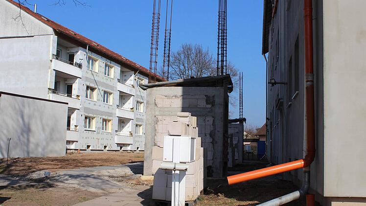 Das Teil in der Mitte soll ein Aufzugsschacht werden. Foto: Andreas Dorsch