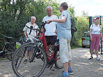 Beim Pedelec-Fahrkurs Foto: Carmen Schwind