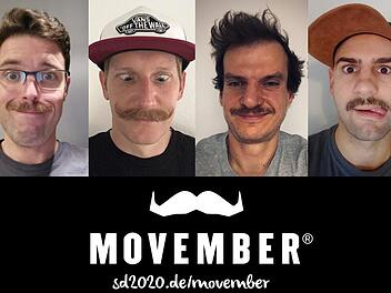 André Herrmann (Erster von links) und Peter Karl (Zweiter von links) sprechen offen über Gesundheitsprobleme beim Mann. Damit unterstützen sie die Bewegung Movember genauso wie andere Bad Brückenauer. Collage: Daniel Schöberl