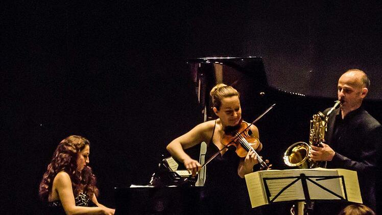 Das Trio Rhapsody Three begeisterte das Publikum beim Coburger "Verein". Foto: Jochen Berger